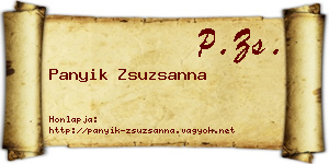 Panyik Zsuzsanna névjegykártya