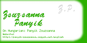 zsuzsanna panyik business card